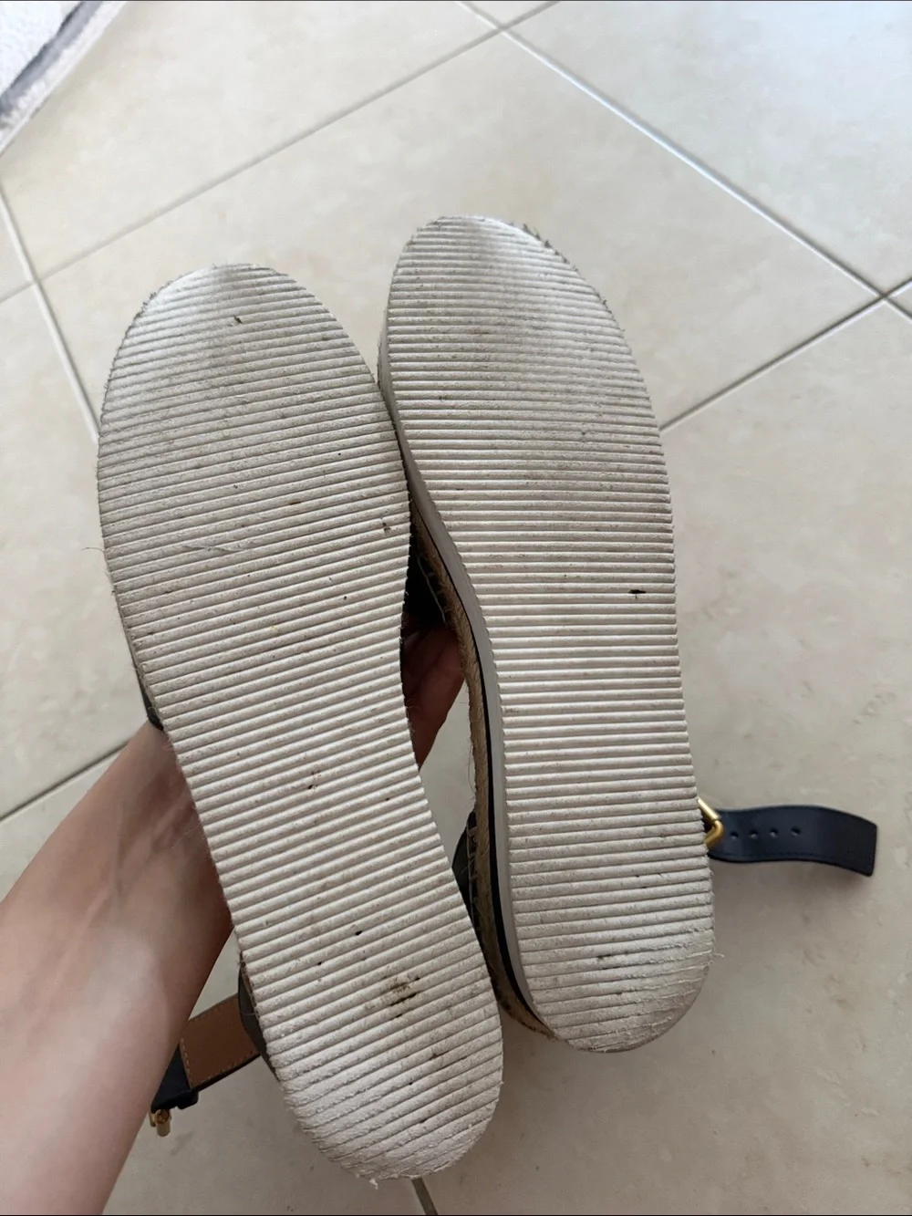 See by Chloe Black Espadrille Ankle-Strap Flats - Women